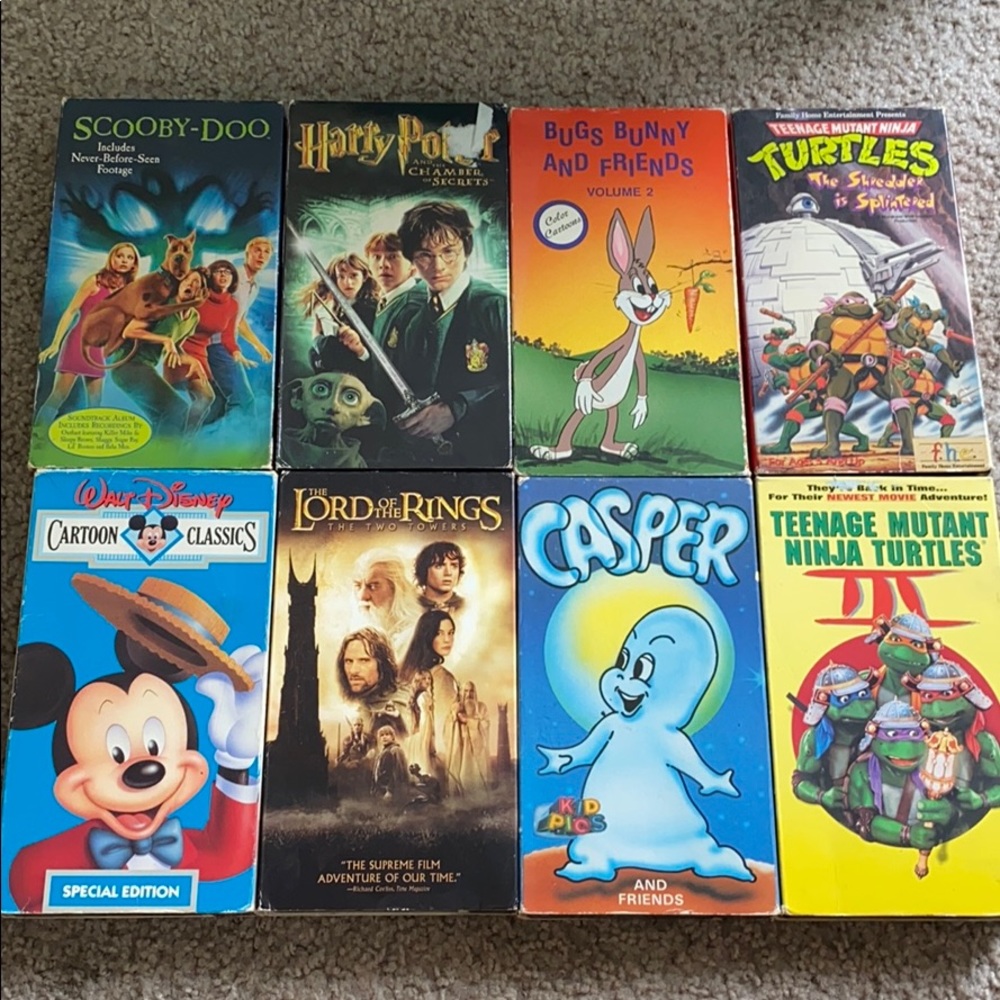 Vintage VHS tapes